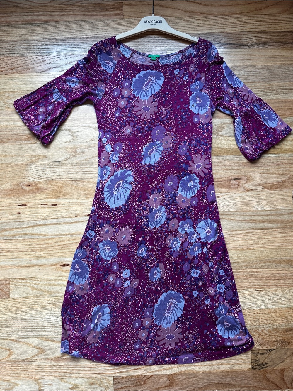 United Colors of Benetton Dress– Size S – 80% Modal 20% Wool – Made in Italy